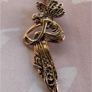 Elegant solid, copper Fairy Pendant and 20 inch solid copper chain set.